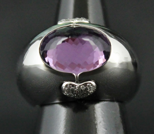 (image for) UNWORN NEW CHOPARD 18K WHITE GOLD DIAMOND RING